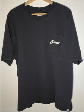 Carhartt K87 Men's Relaxed Fit Graphic Clover Heavyweight T-Shirt Black - XXXL